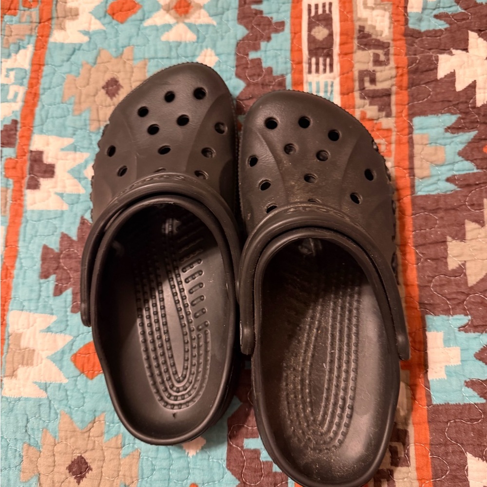 CROCS Black Slip-On Sandals